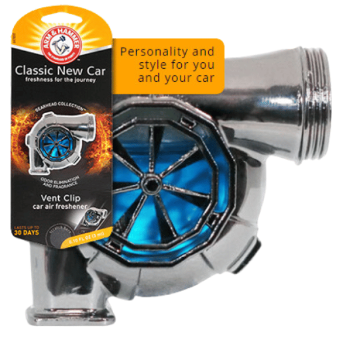 ARM & HAMMER (AH) Air Freshener Gearhead Version New Car