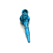 Aluminum Tobacco Pipe with Grinder – Blue (MP211-D)