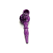 Aluminum Tobacco Pipe with Grinder – Purple (MP211-F)