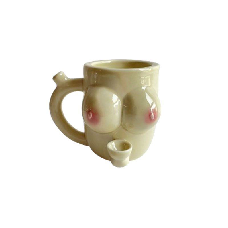 Ceramic Mug Pipe – Grey (AK MUG 1)