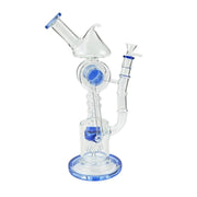 12″ 5MM Recycler Glass Bong (C1575)