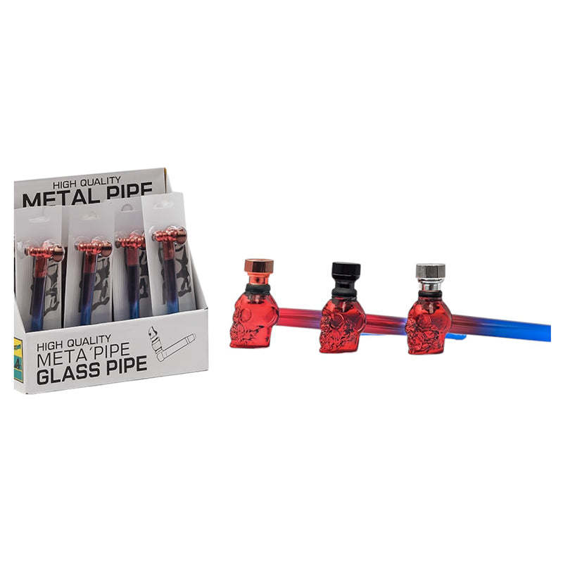 MST4053 - Rainbow finish Pipe with cap - 12/Display