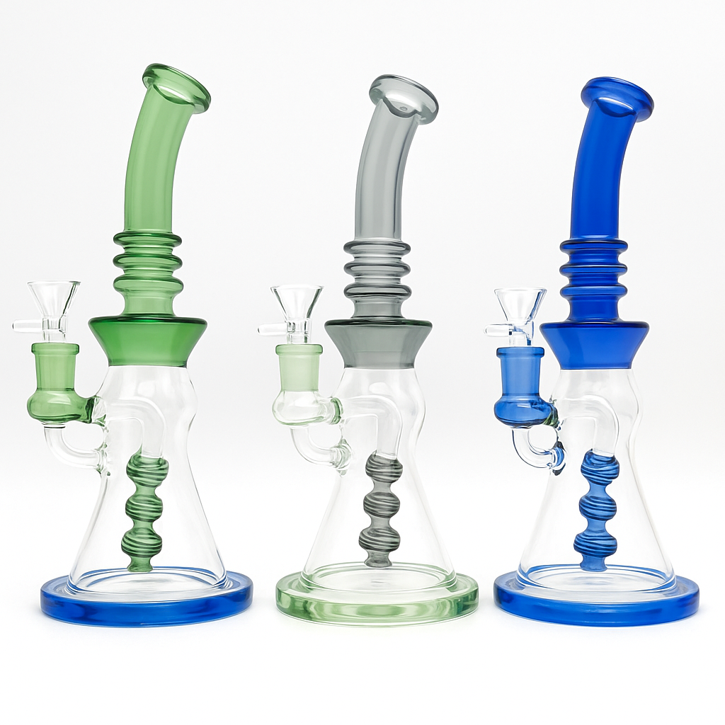 MN-35 - Twist Perc Beaker Bong Set