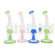 CH-110 - Color Dome Perc Glass Bong Set