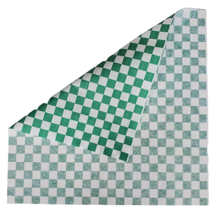 Checkered Sheets - Green - 12x12 [2000ct]