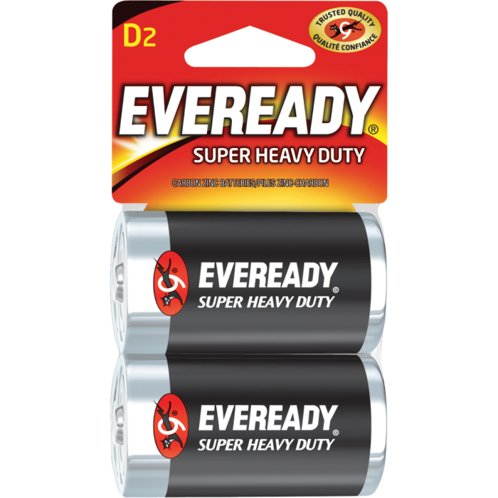 Eveready Super Heavy Duty D2 Battery 2pcs (D2)