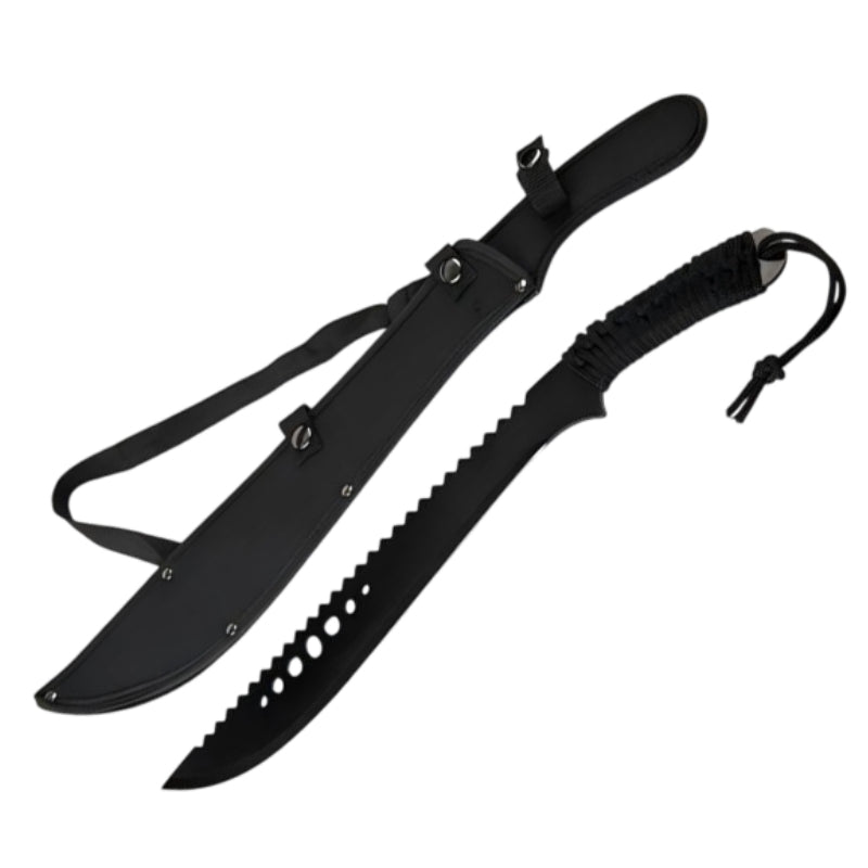 27" Black Machete Full Tang Hunting Sword (DP0156-BK)