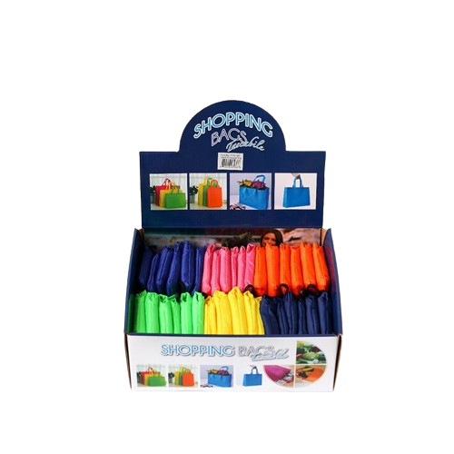 Waterproof Reusable Tote Bags with Pouch – Assorted (ECO-002)