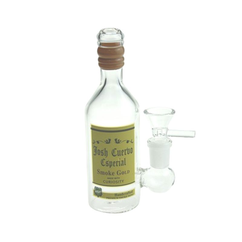 6″ Wine Bottle Design Glass Bong (G0923045-Bottle 1)