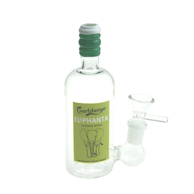 6″ Wine Bottle Design Glass Bong (G0923045-Bottle 4)