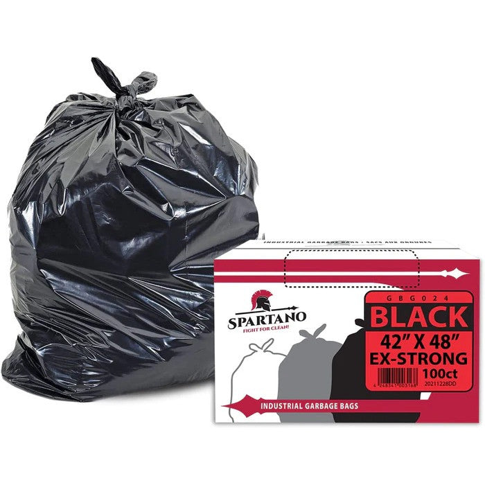 Garbage Bags - Ex-Strong - Black - 42"X48" [100ct]