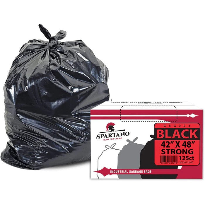 Garbage Bags - Strong - Black - 42"X48" [125ct]