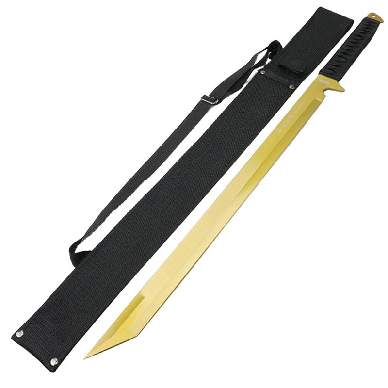 26" Gold Ninja Sword Stainless Steel with Sheath (K1020-59-GD)