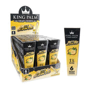 Smoking:Rolling Papers And Hemp Wraps:King Palm Wraps:King Palm 1 ¼ Size Hemp Cones 30ct Display – Lil Lemon (KP-10106)