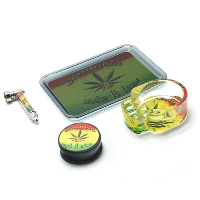 Leaf Design Smoking Set , 10.6″ x 8.26″ – (ZH22)