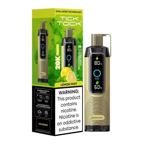 Tick Tock Rechargeable Device 20000 puffs 10pk