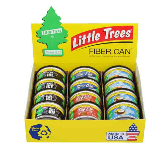 Little Tree Fiber Can 12 PK Assorted