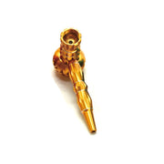 Aluminum Tobacco Pipe with Grinder - Golden (MP211-C)