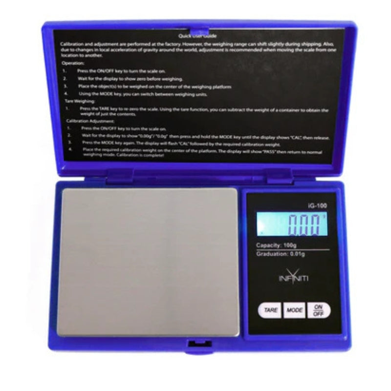SC-IG100BL - G-Force Digital Pocket Scale, 100g x 0.01g,blue