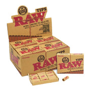 CP-RW-CP1071 - Raw Pre-rolled Unbleached Tips - 20pack/box