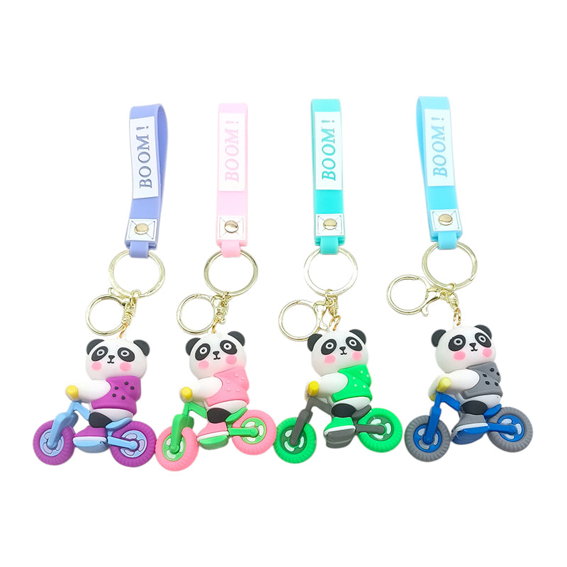 MST188 - Panda Bicycle Keychain - 100/pack