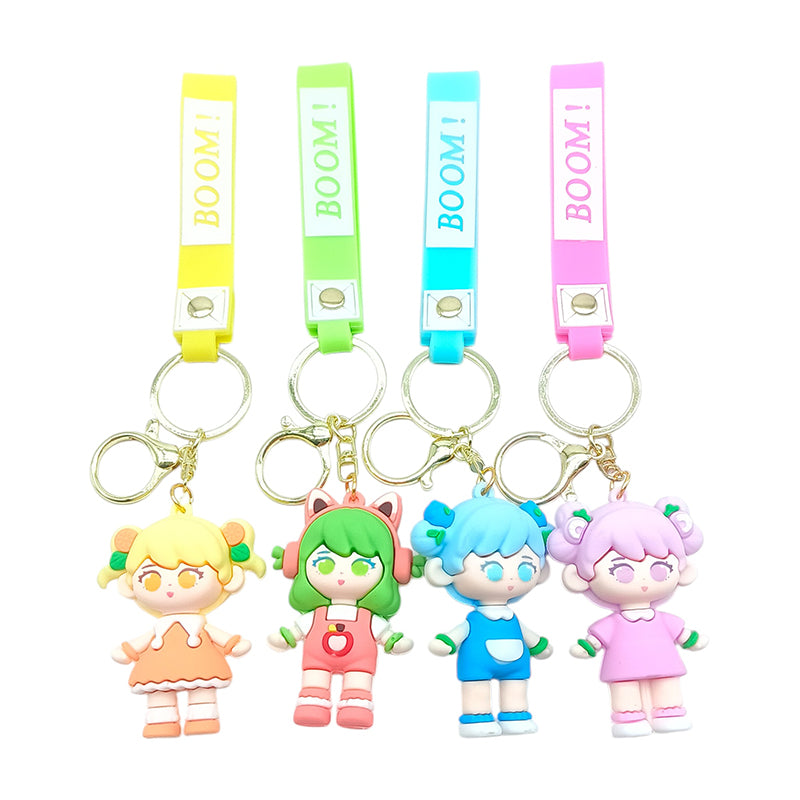 MST189 - Cartoon Girl Keychain - 100/Pack