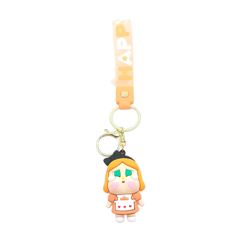 MST190 - Cartoon Girl Keychain | Cute Emotional Doll Keyring - 100/Pac ...