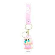 MST190 - Cartoon Girl Keychain | Cute Emotional Doll Keyring - 100/Pack