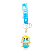MST190 - Cartoon Girl Keychain | Cute Emotional Doll Keyring - 100/Pack