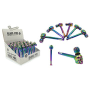 MST4057 - glass pipe with cap - 24/Display