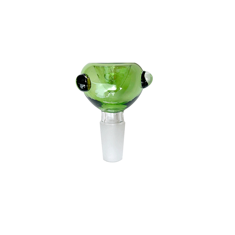 Male Join Bubble Glass Bowl – Green (Bowl-2004)