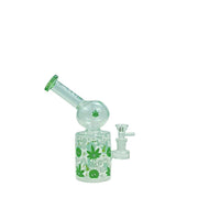 Haze 8″ Trippy bubble Dab Rig – Green (Mini-J)