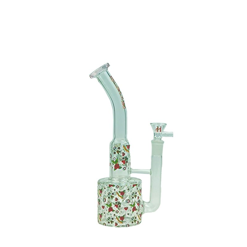 Haze 10″ Skull Red Roses rig – Pink (Mini-S)