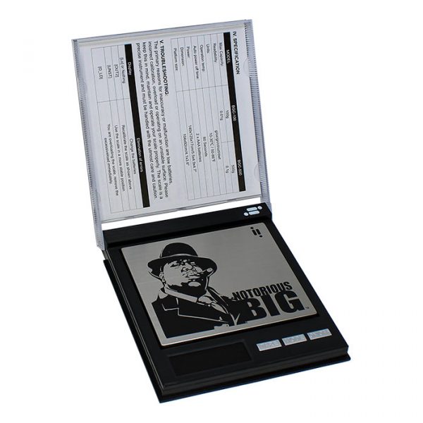 Notorious BIG CD, Licensed Digital Pocket Scale, 100g x 0.01g - (BGC0100)