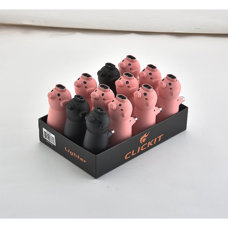 ClICKIT Pig Shaped Lighter – (GT-047)-12/Box