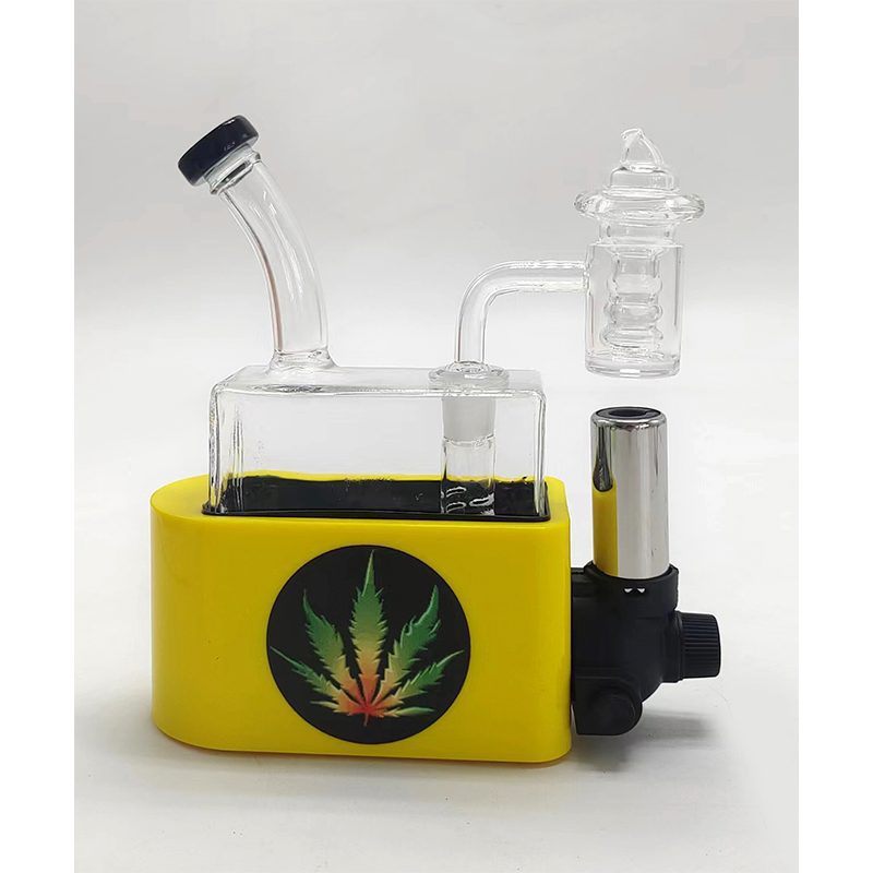 Portable Dab Rig with Torch - Yellow (H2049)