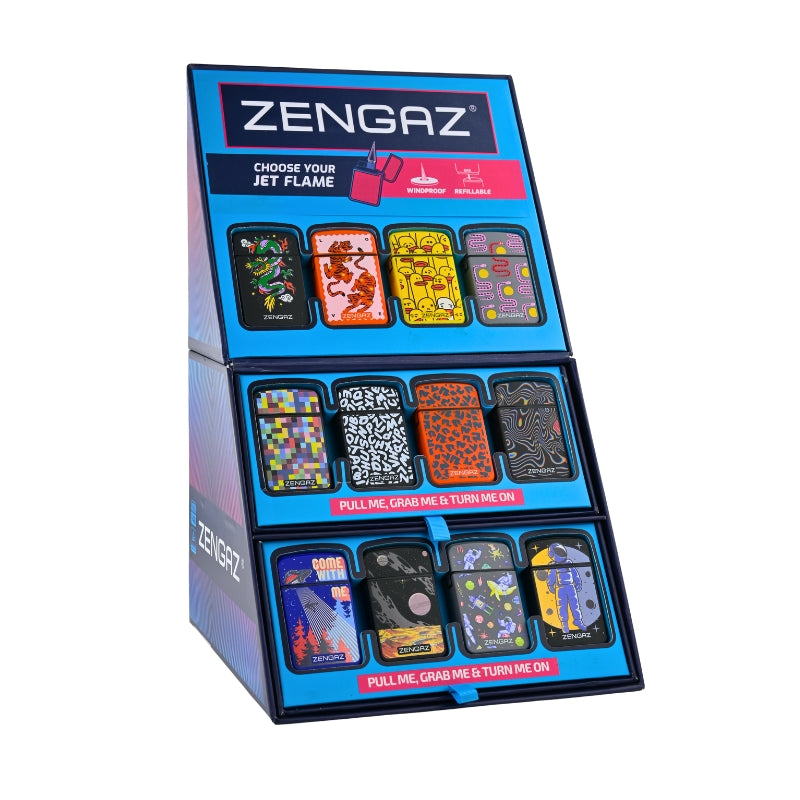 Zengaz Royal Jet (ZL-12) Series 9 Rubberized Lighters - 48ct (Series 9-B)
