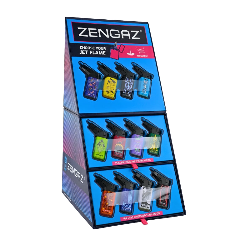 Zengaz Seven Jet (ZL-19) Series 9 Rubberized Lighters - 48ct (Series 9-C)