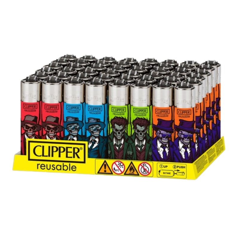 Clipper Zombie Gangsters Lighters - 48ct