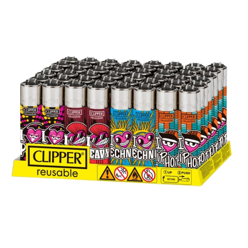 Clipper Love Music 2A Lighters - 48ct