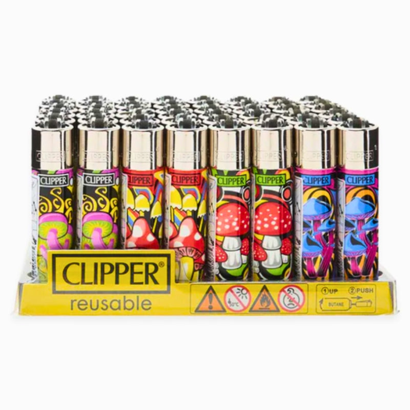 Clipper Mushrooms Lighters - 48ct