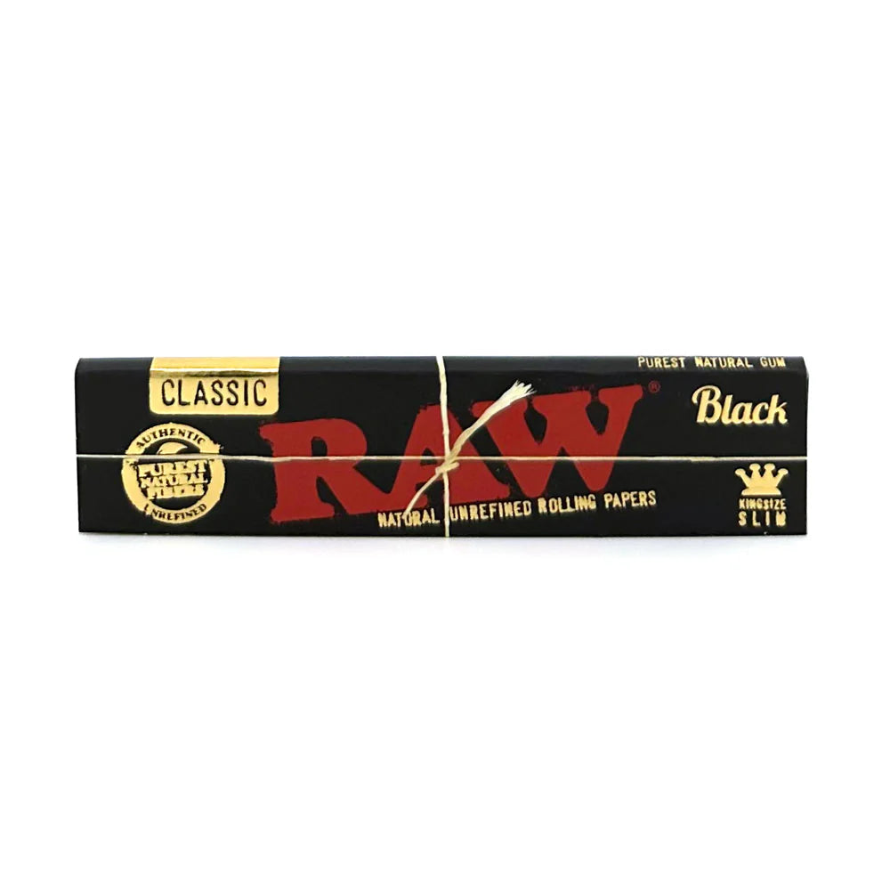 RAW Black King Size Slim Rolling Papers CP-RW-CP1195