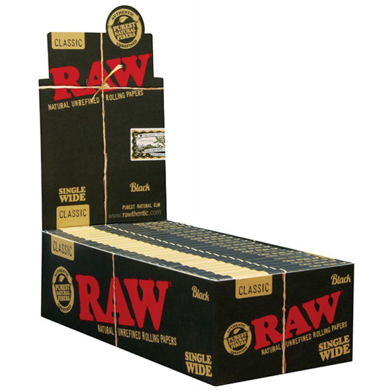 Raw Black Single Wide Rolling Papers