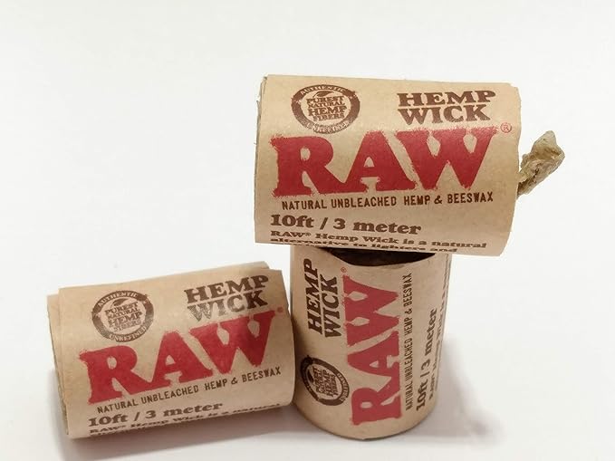 Raw Hemp Wick - 10ft