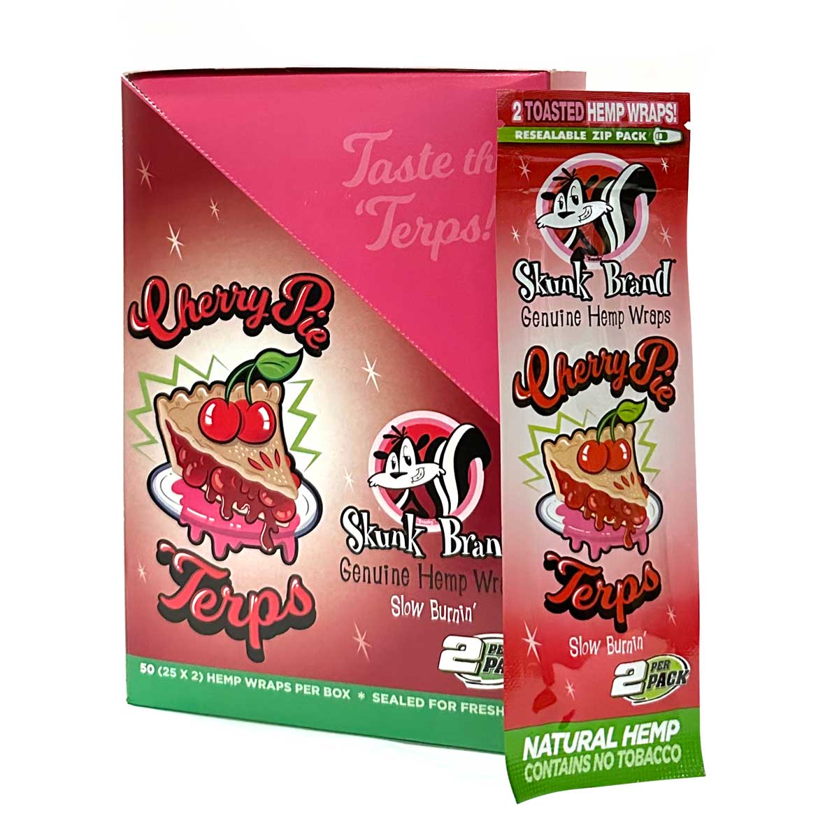 Skunk Brand Terp-Infused Hemp Wraps – Cherry Pie (CP1367CHE)