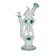12″ 5MM Recycler Glass Bong (C1575)