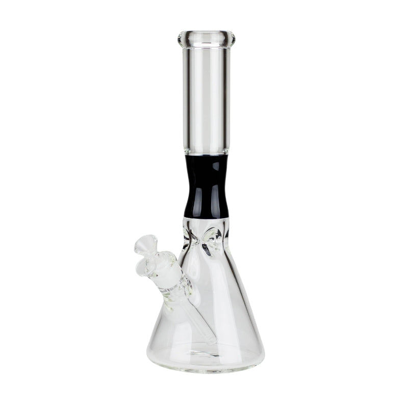 14" 7MM Beaker Bong with Colored Neck (C1034+CC268)