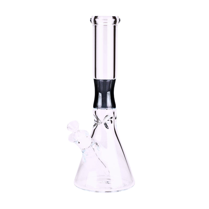 14" 7MM Beaker Bong with Colored Neck (C1034+CC268)