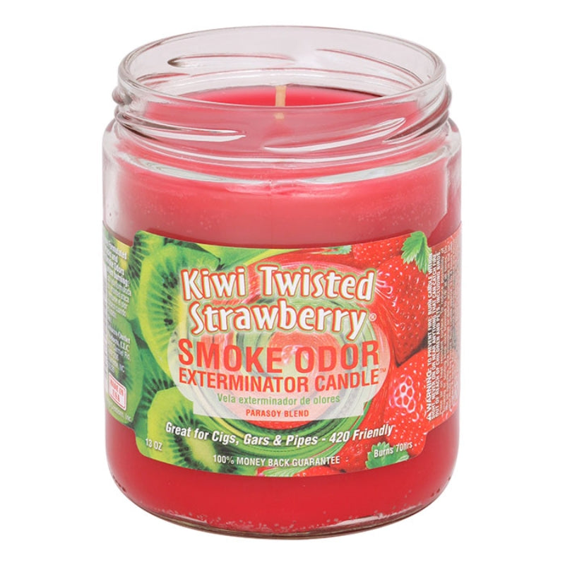 Kiwi Twisted Strawberry Year-Round Fragrances Smoke Odor Exterminator 13oz Candle