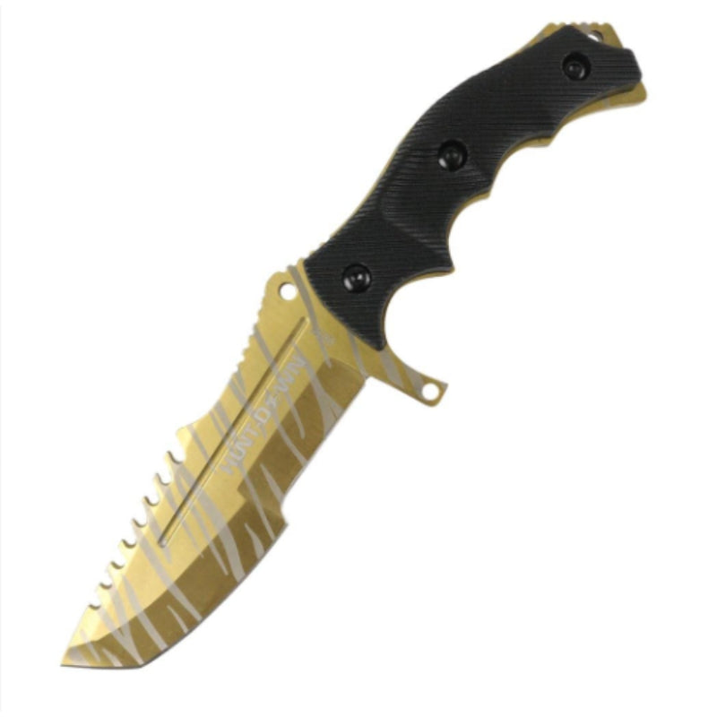 9930 - 9.5" Hunting Knife Gold Color Full Tang Blade